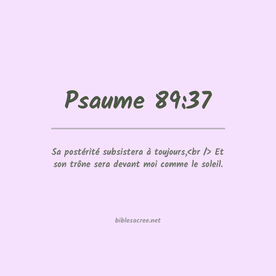 Psaume - 89:37