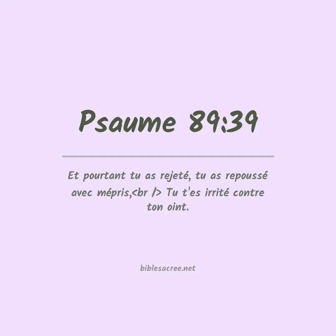 Psaume - 89:39