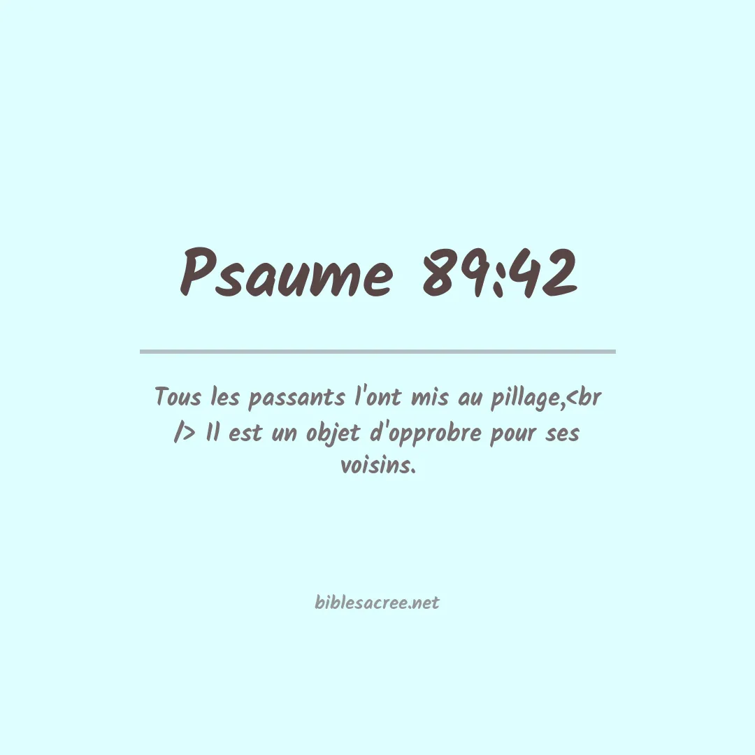 Psaume - 89:42