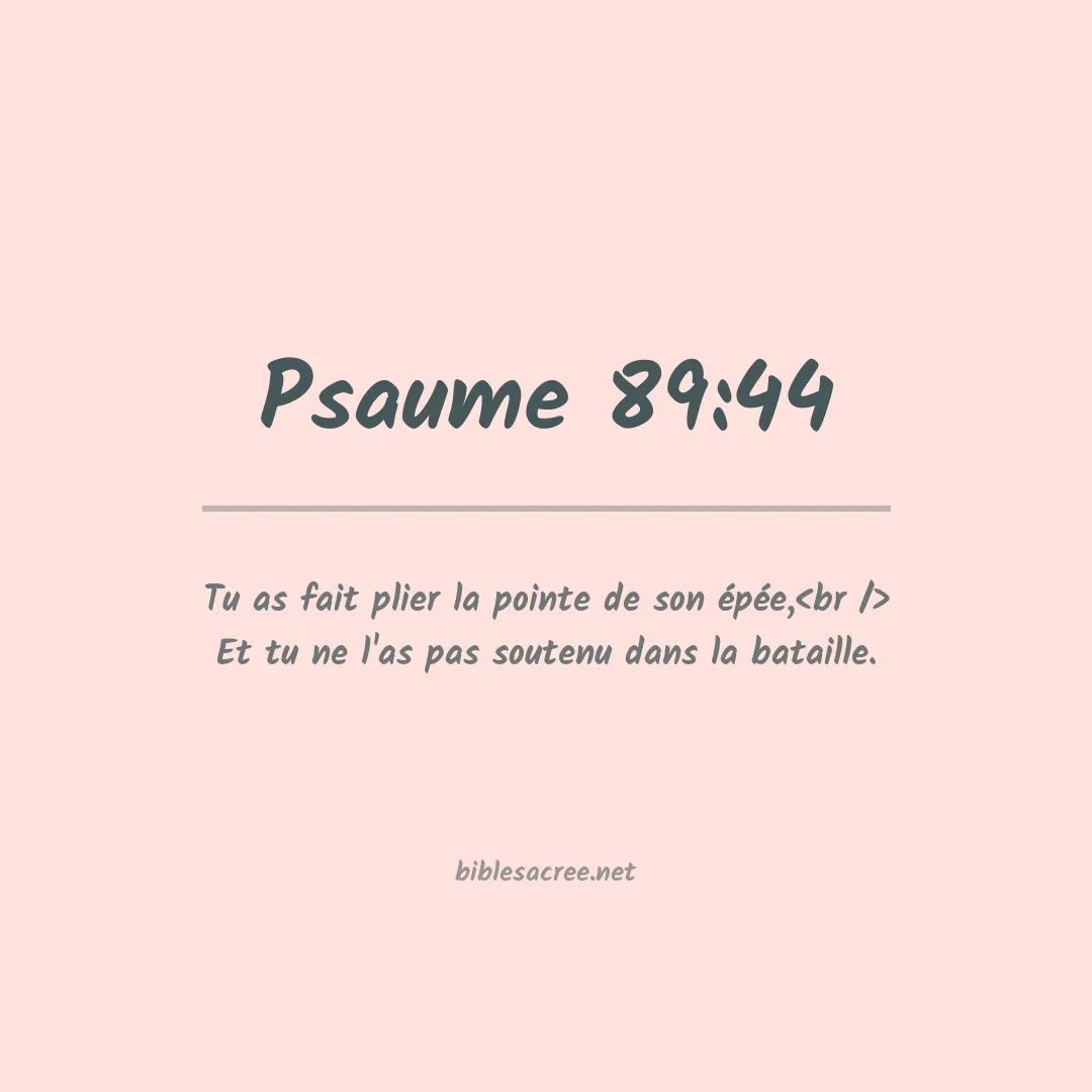 Psaume - 89:44