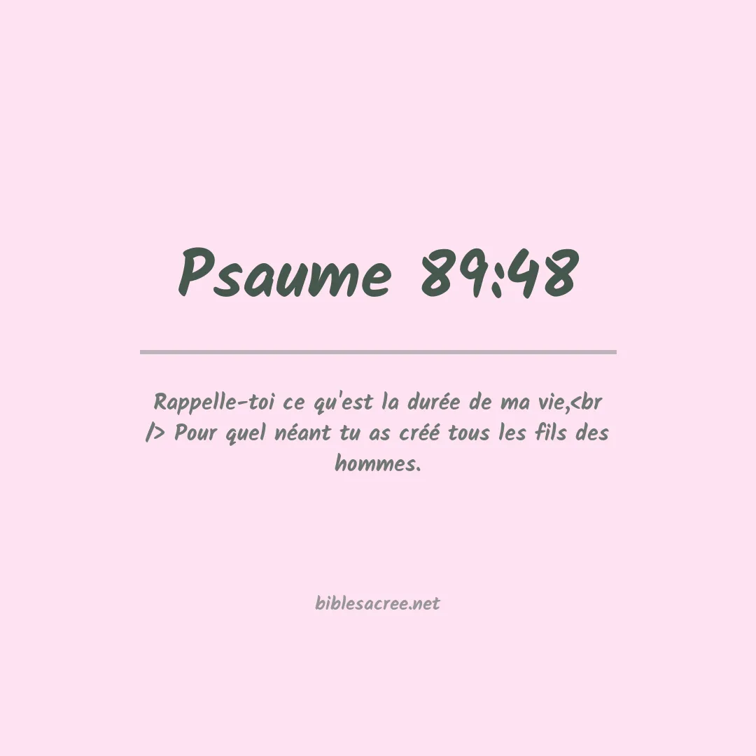 Psaume - 89:48