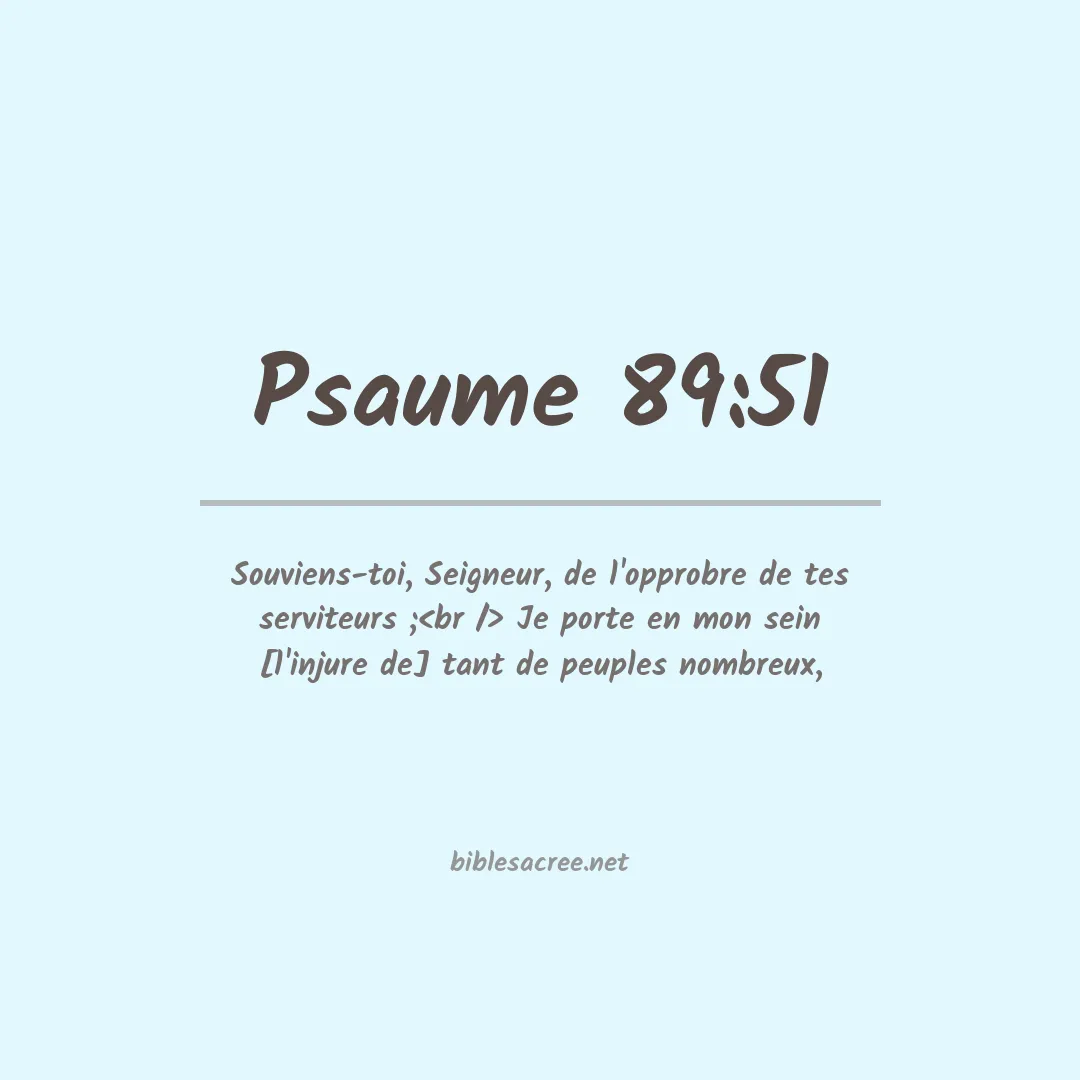 Psaume - 89:51