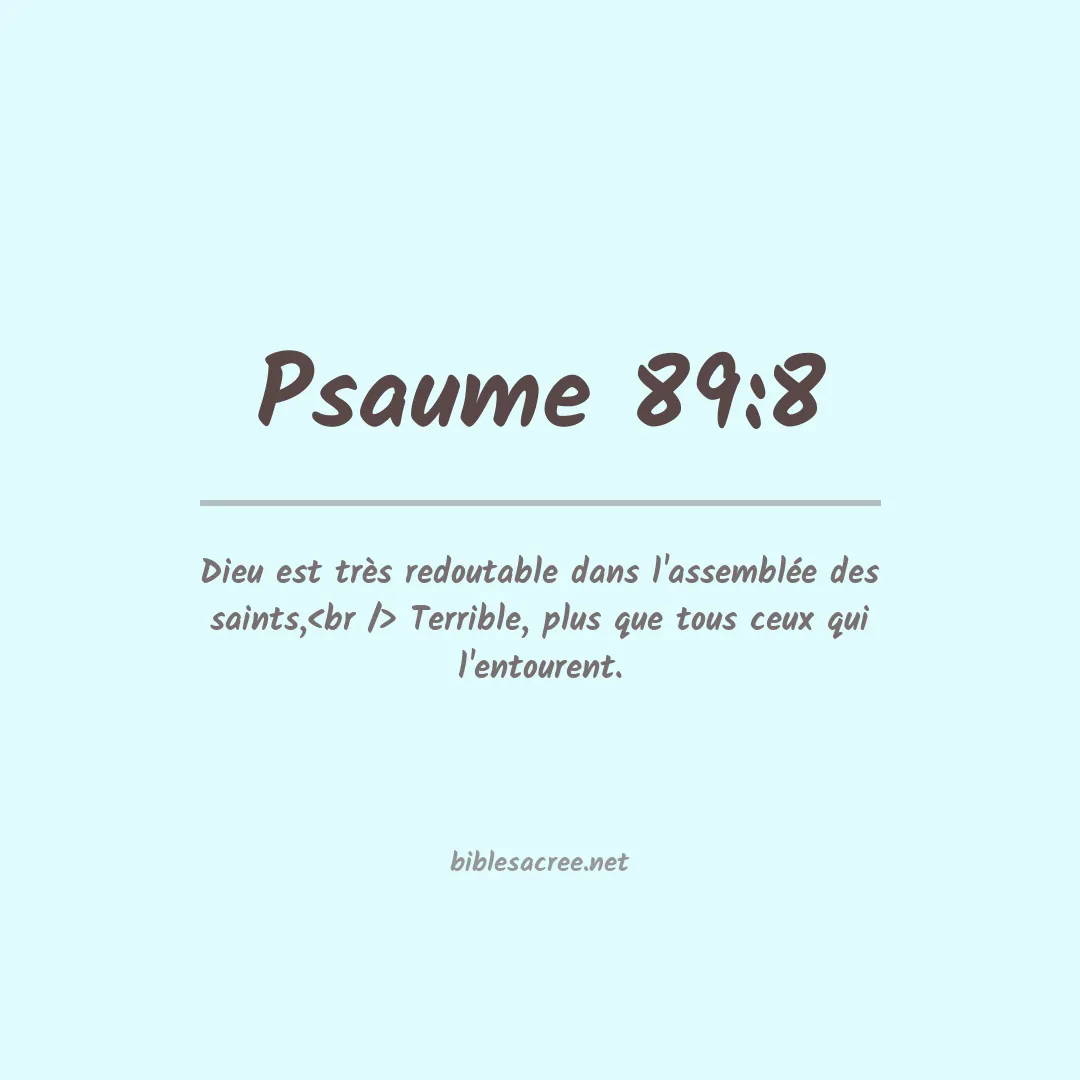 Psaume - 89:8