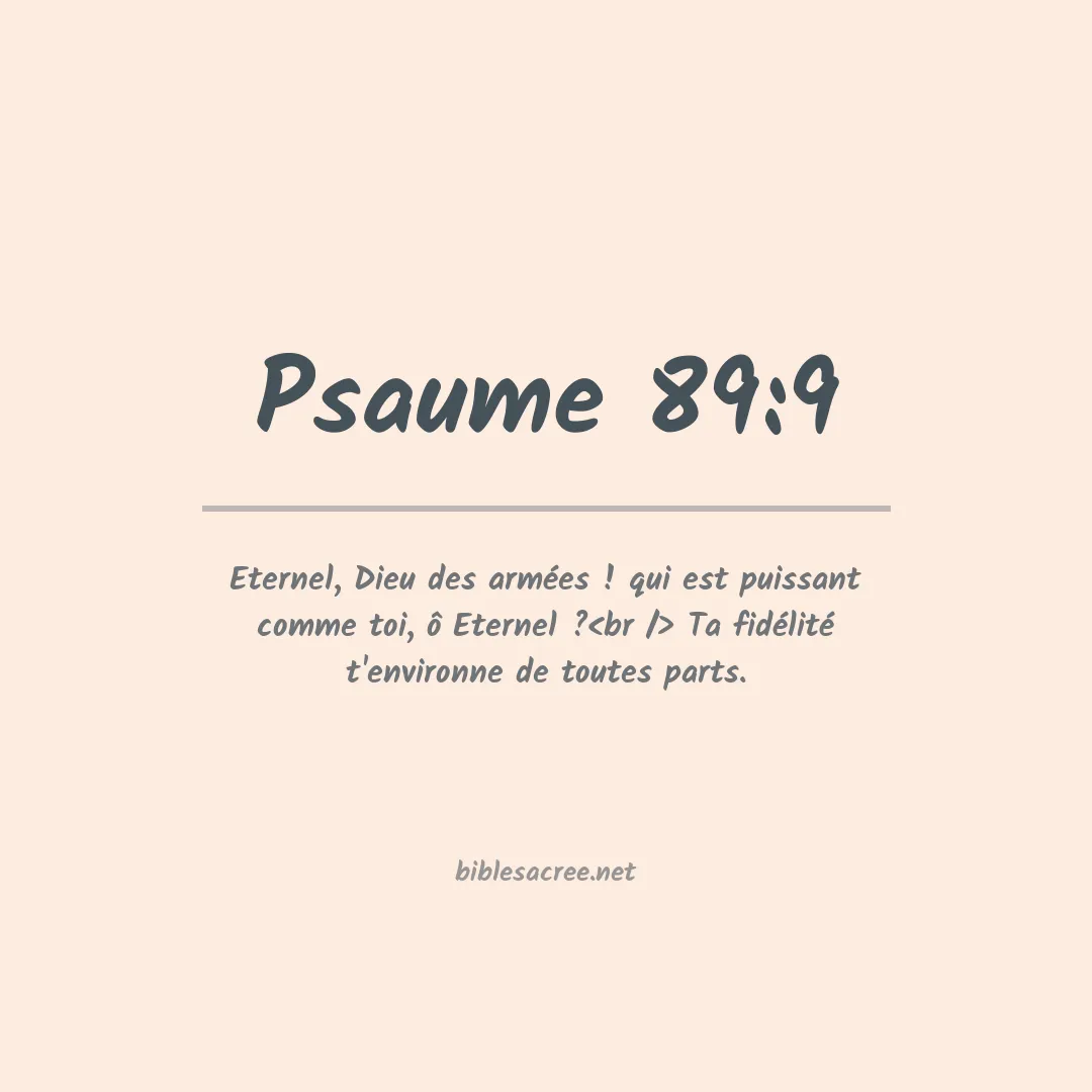 Psaume - 89:9