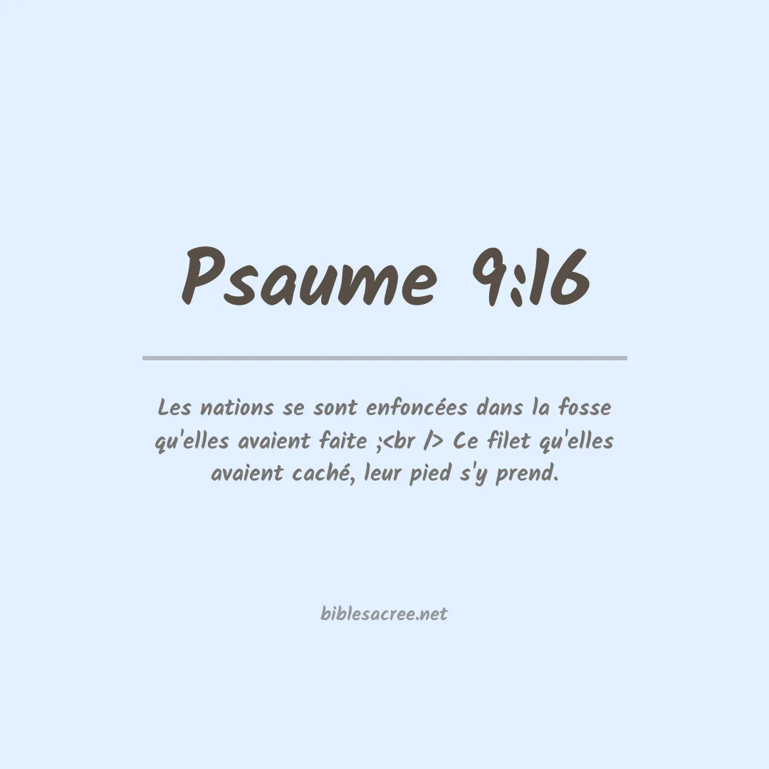 Psaume - 9:16