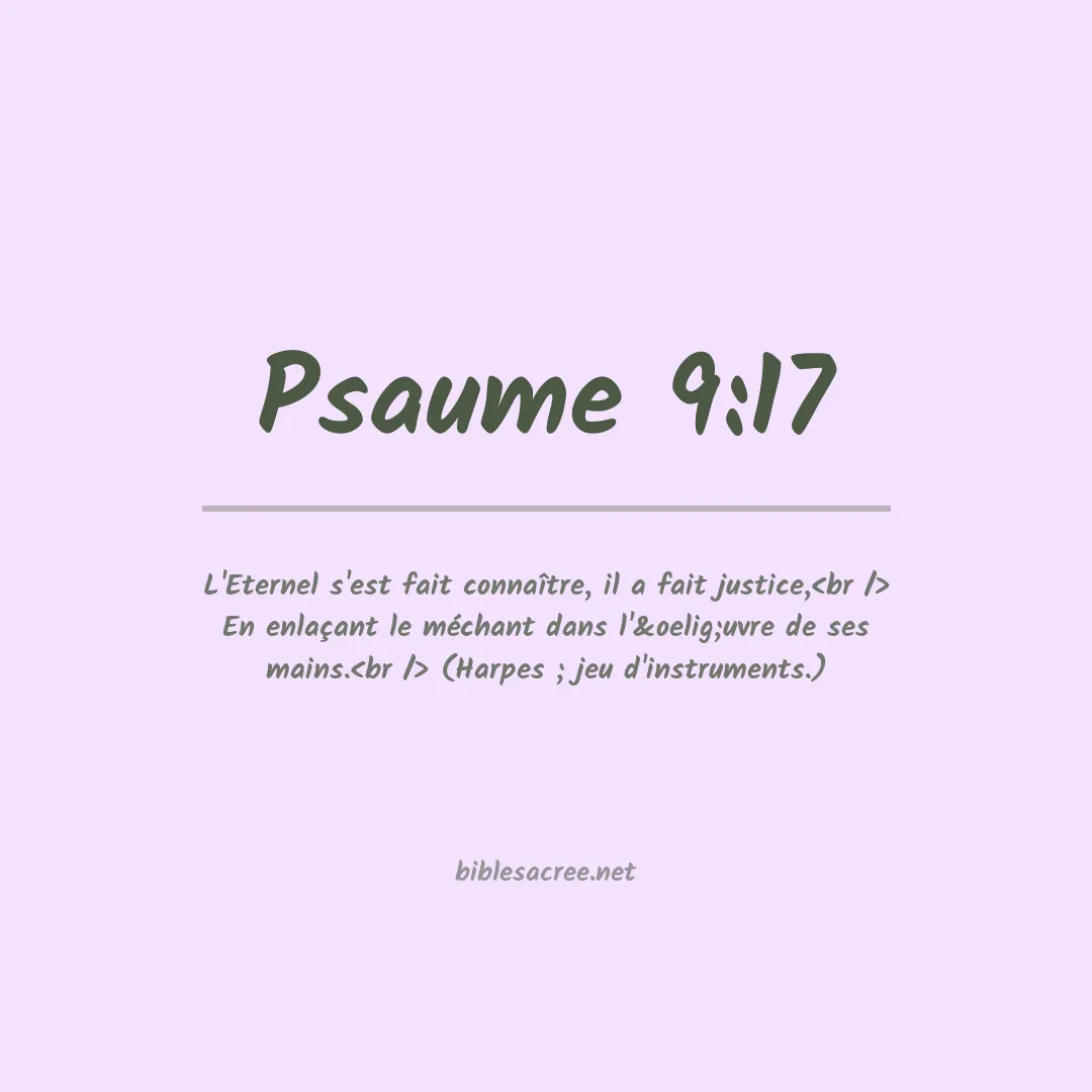 Psaume - 9:17