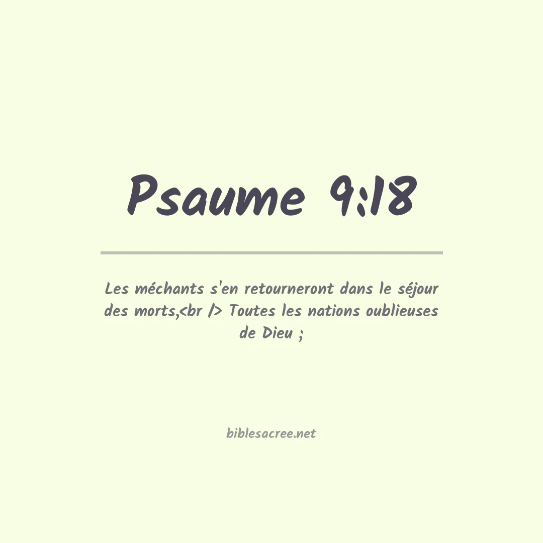 Psaume - 9:18