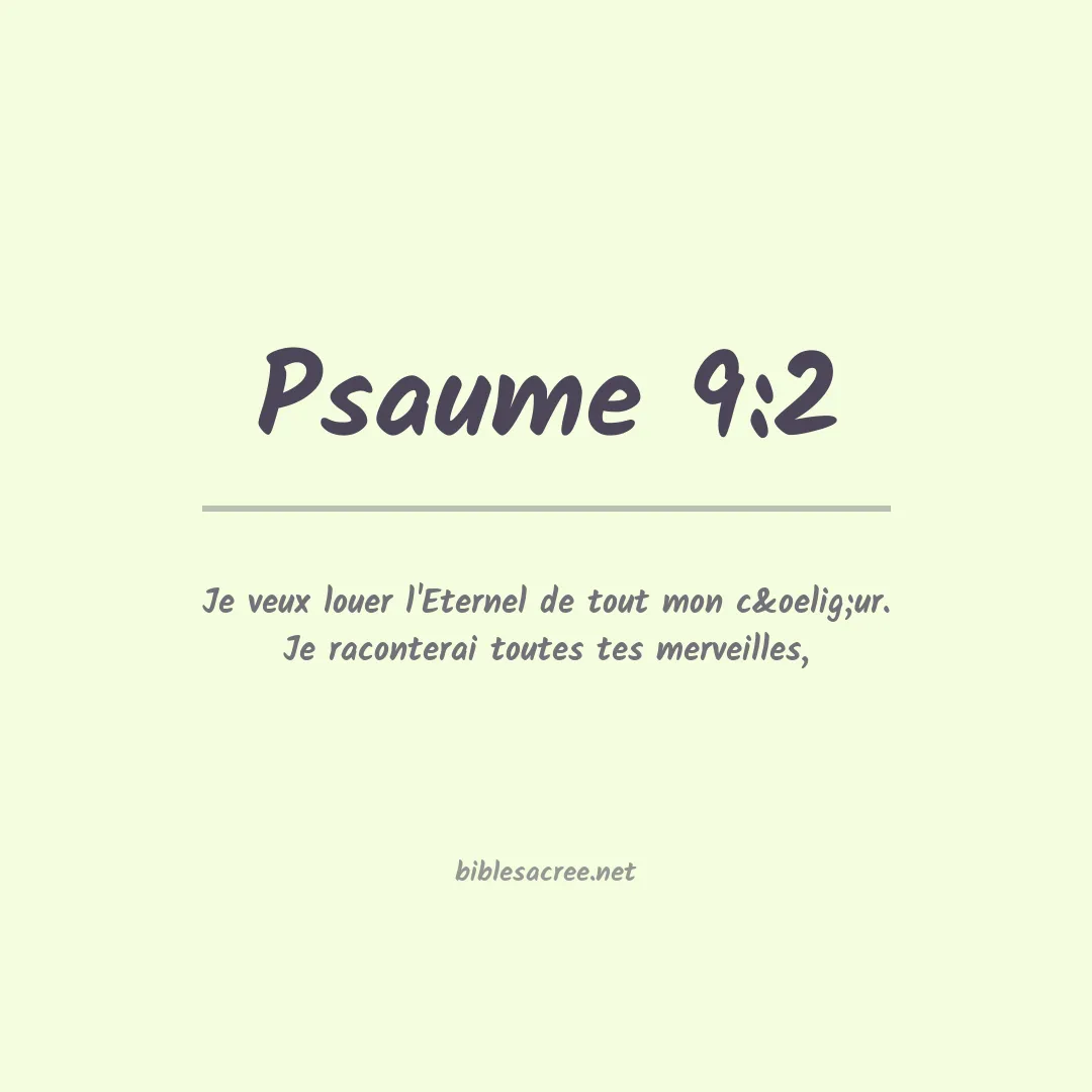 Psaume - 9:2