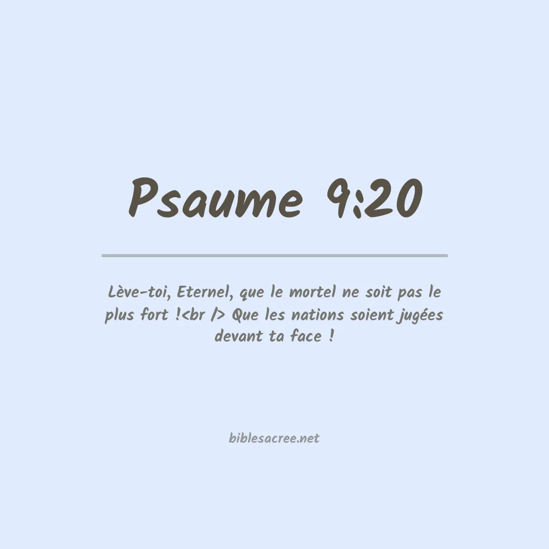 Psaume - 9:20
