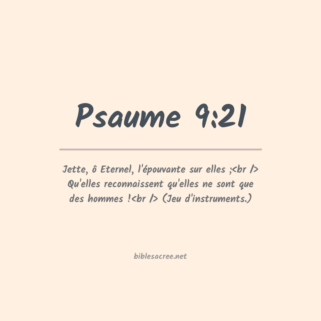 Psaume - 9:21