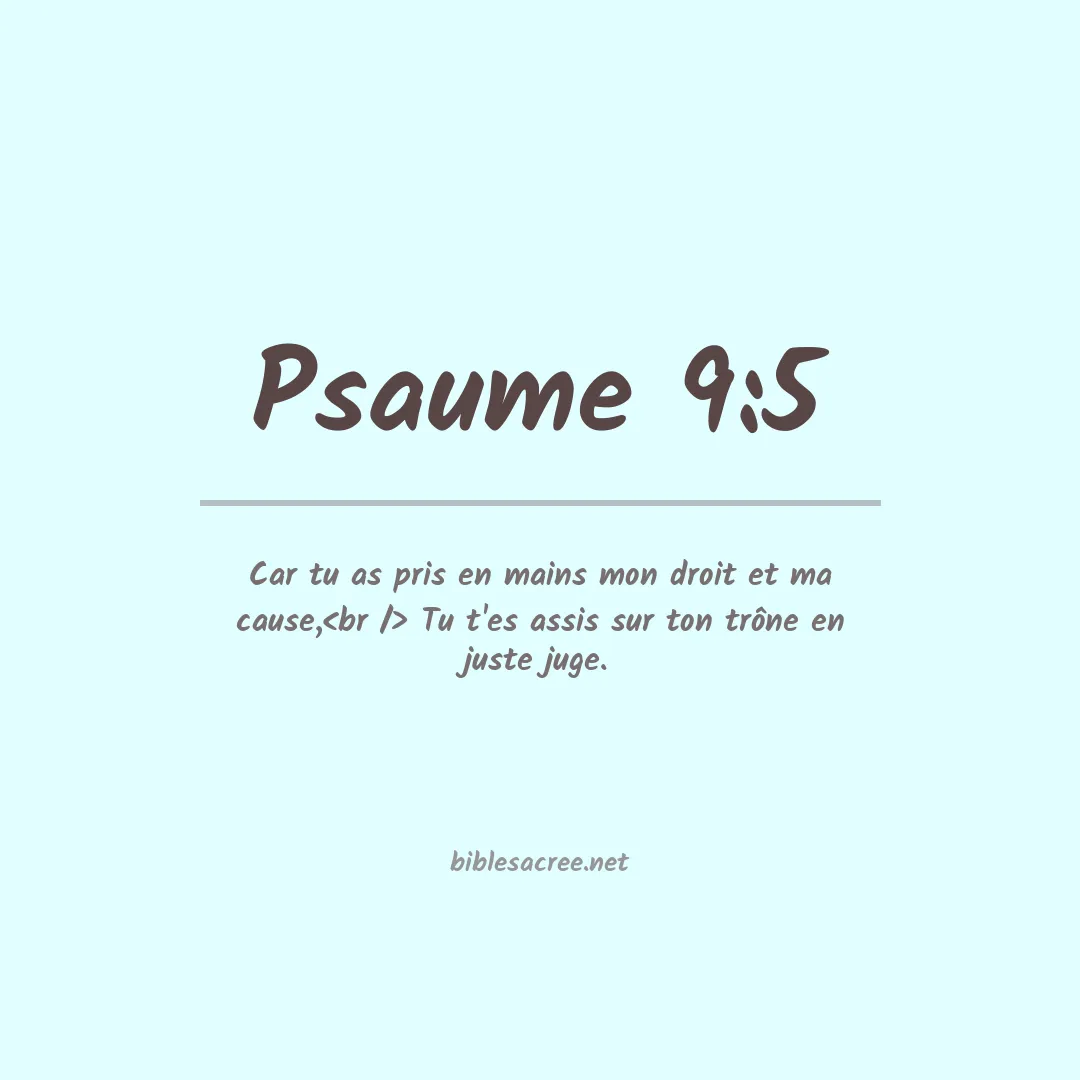 Psaume - 9:5