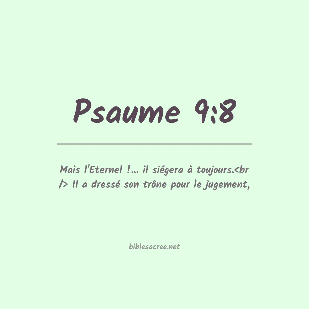 Psaume - 9:8