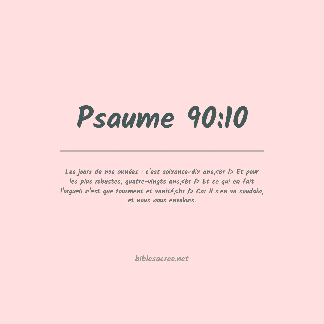 Psaume - 90:10