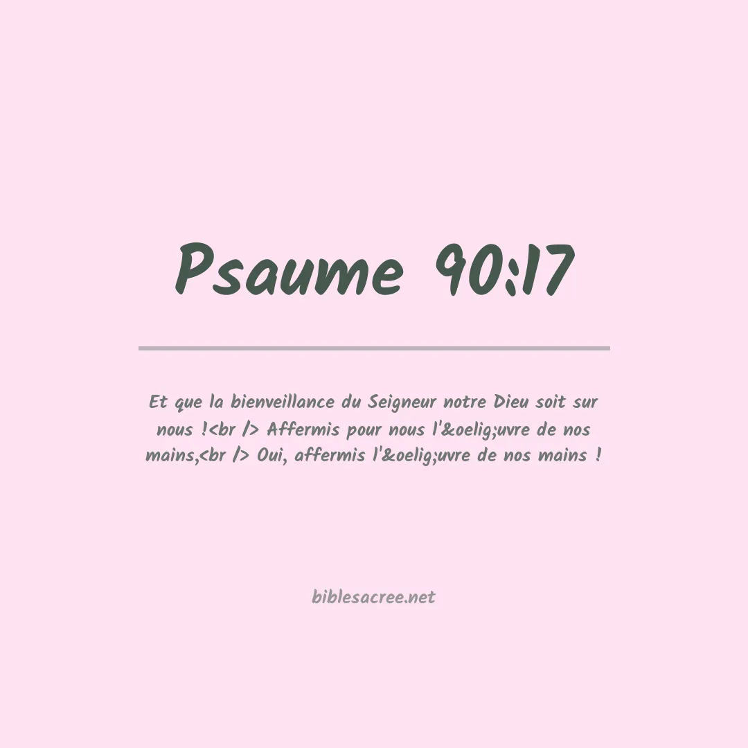 Psaume - 90:17
