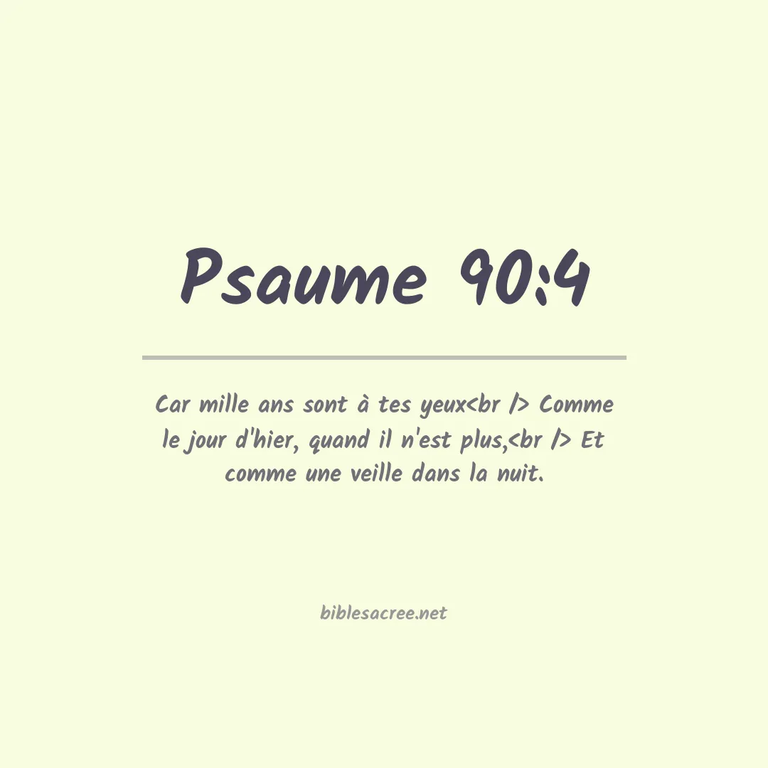 Psaume - 90:4