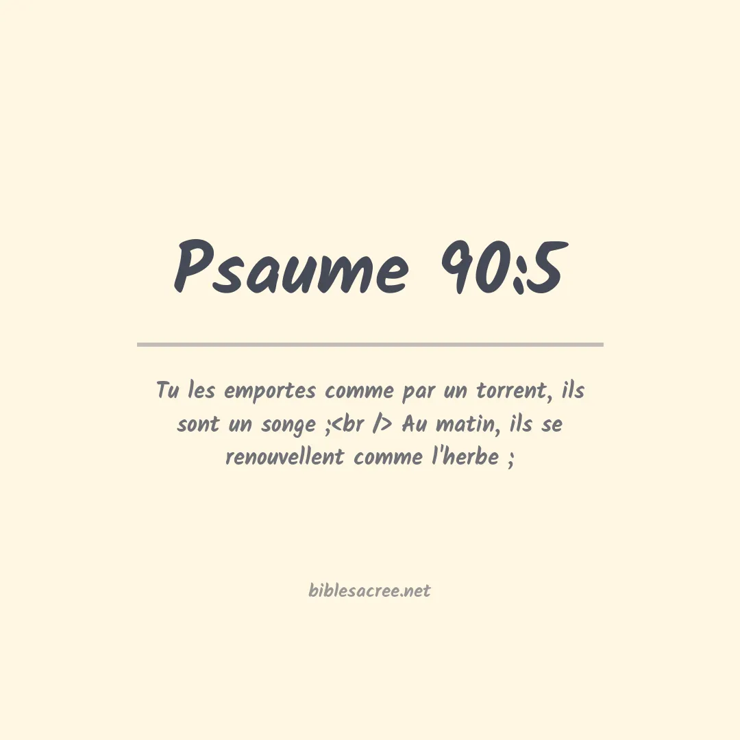 Psaume - 90:5