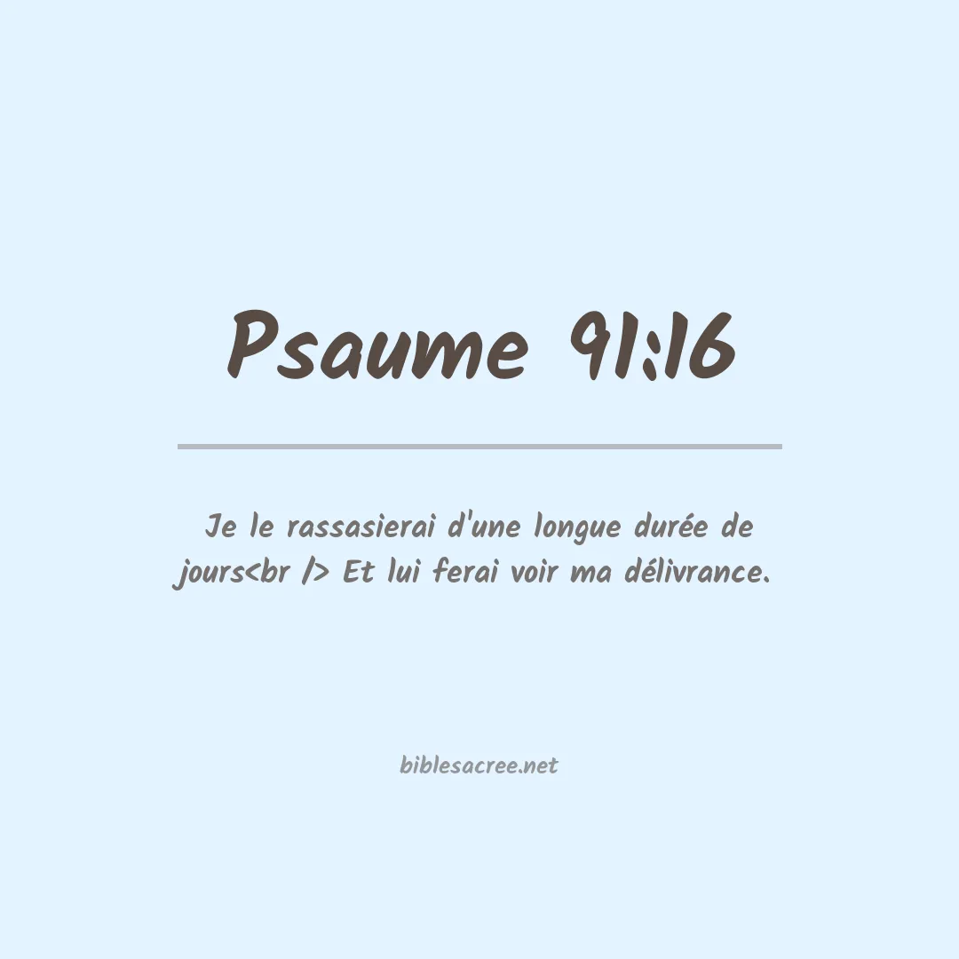 Psaume - 91:16