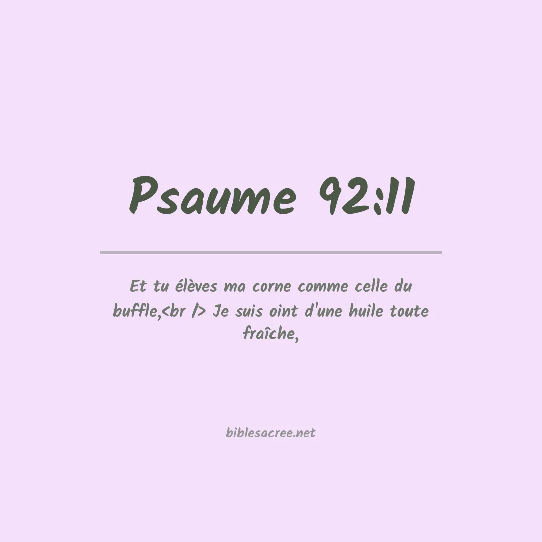 Psaume - 92:11