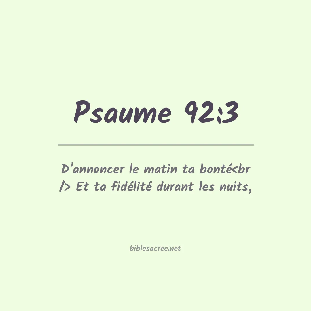 Psaume - 92:3