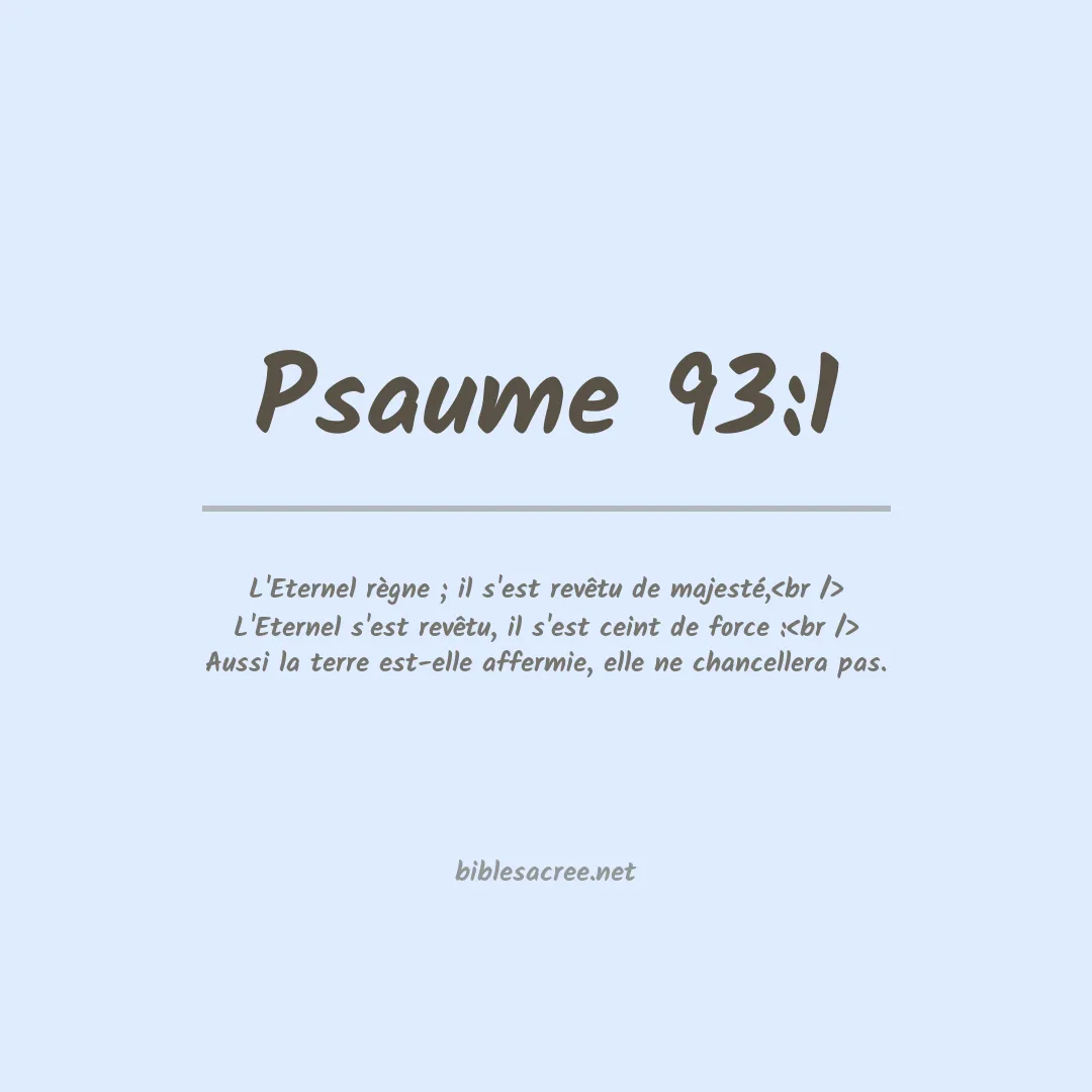 Psaume - 93:1
