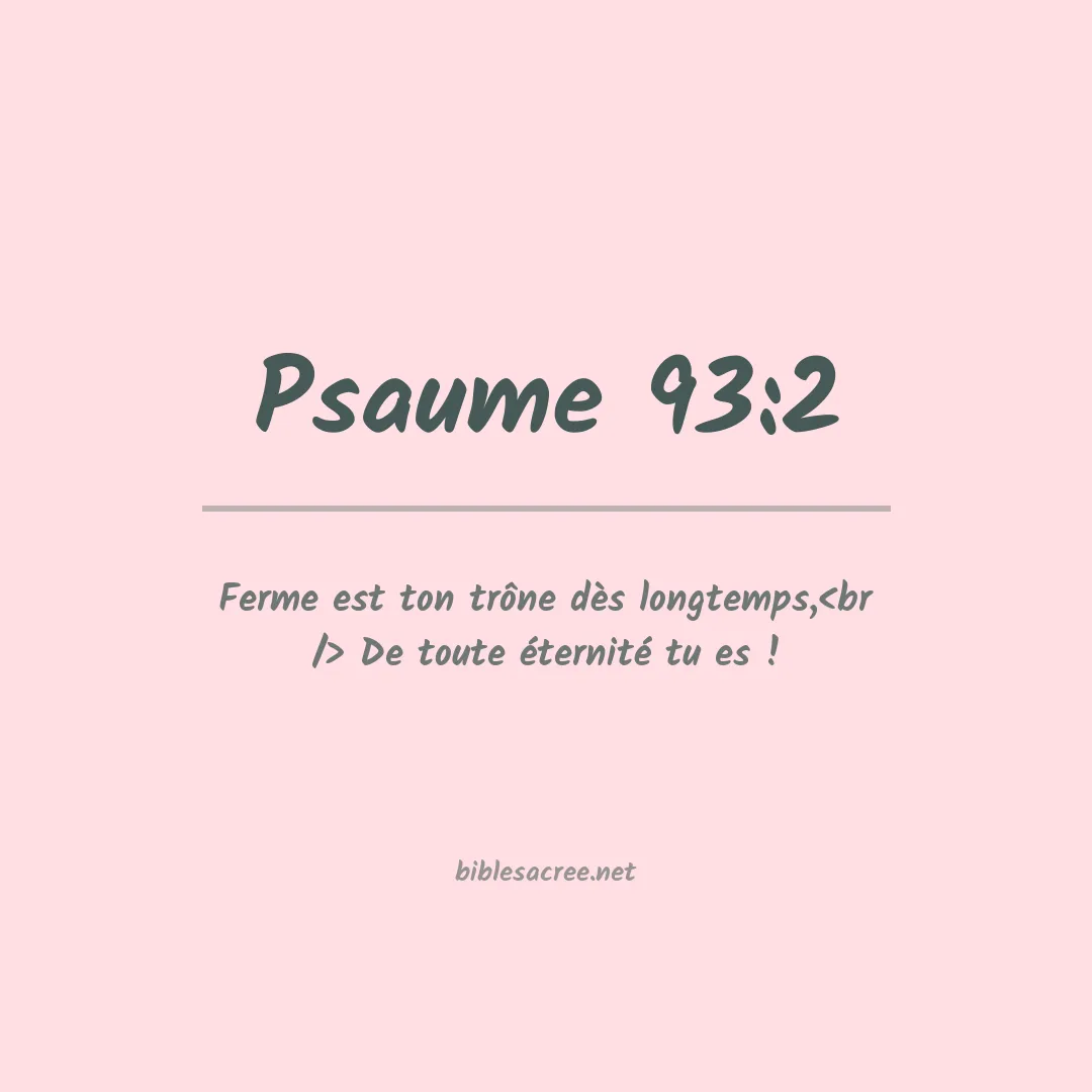 Psaume - 93:2
