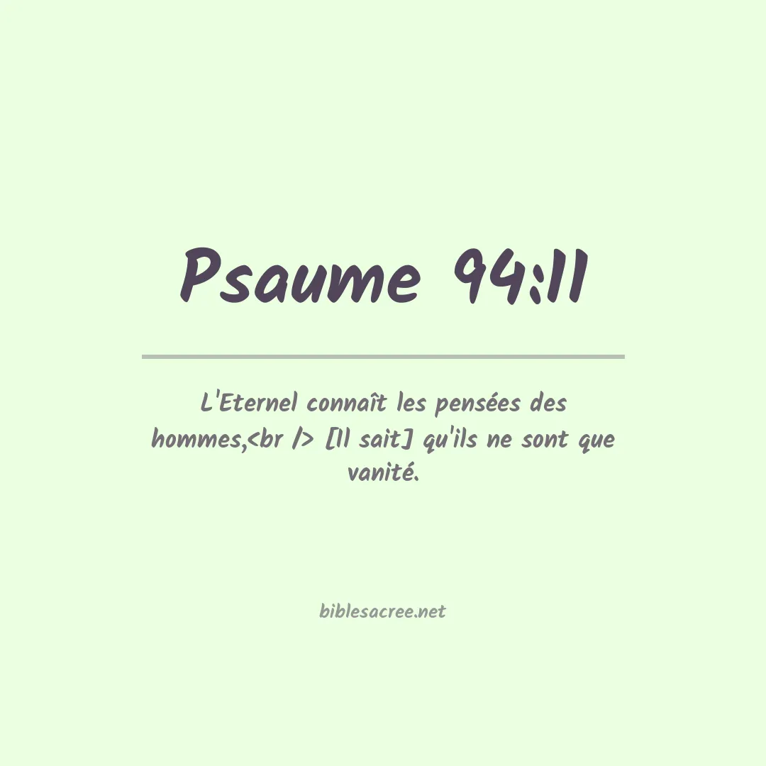 Psaume - 94:11