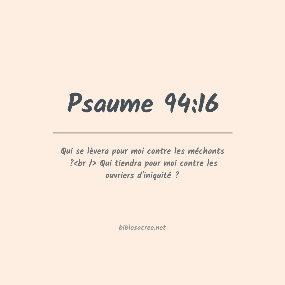 Psaume - 94:16
