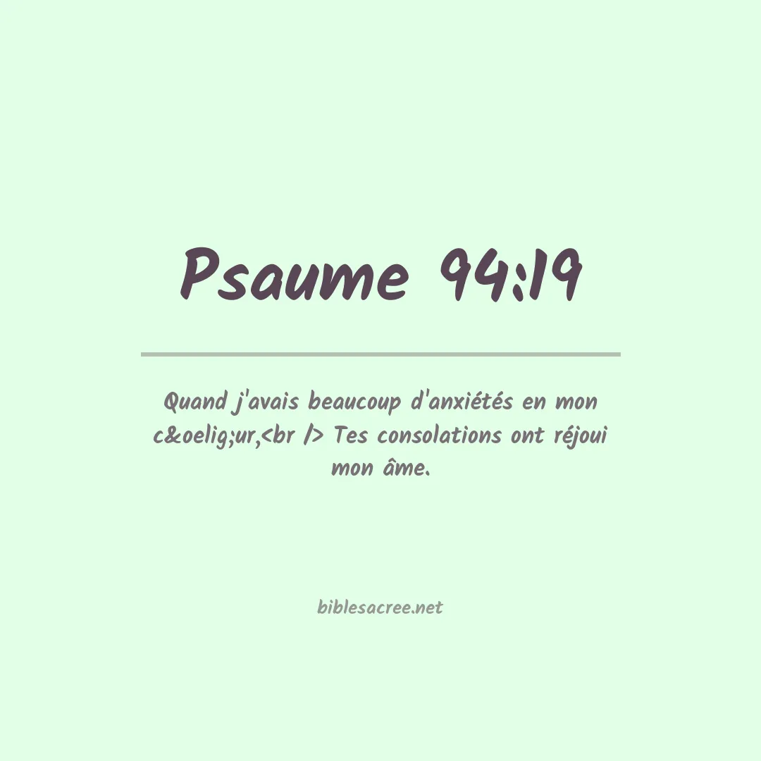 Psaume - 94:19
