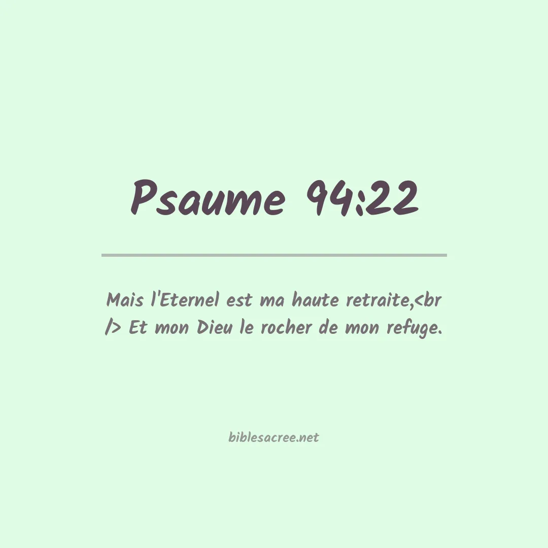 Psaume - 94:22