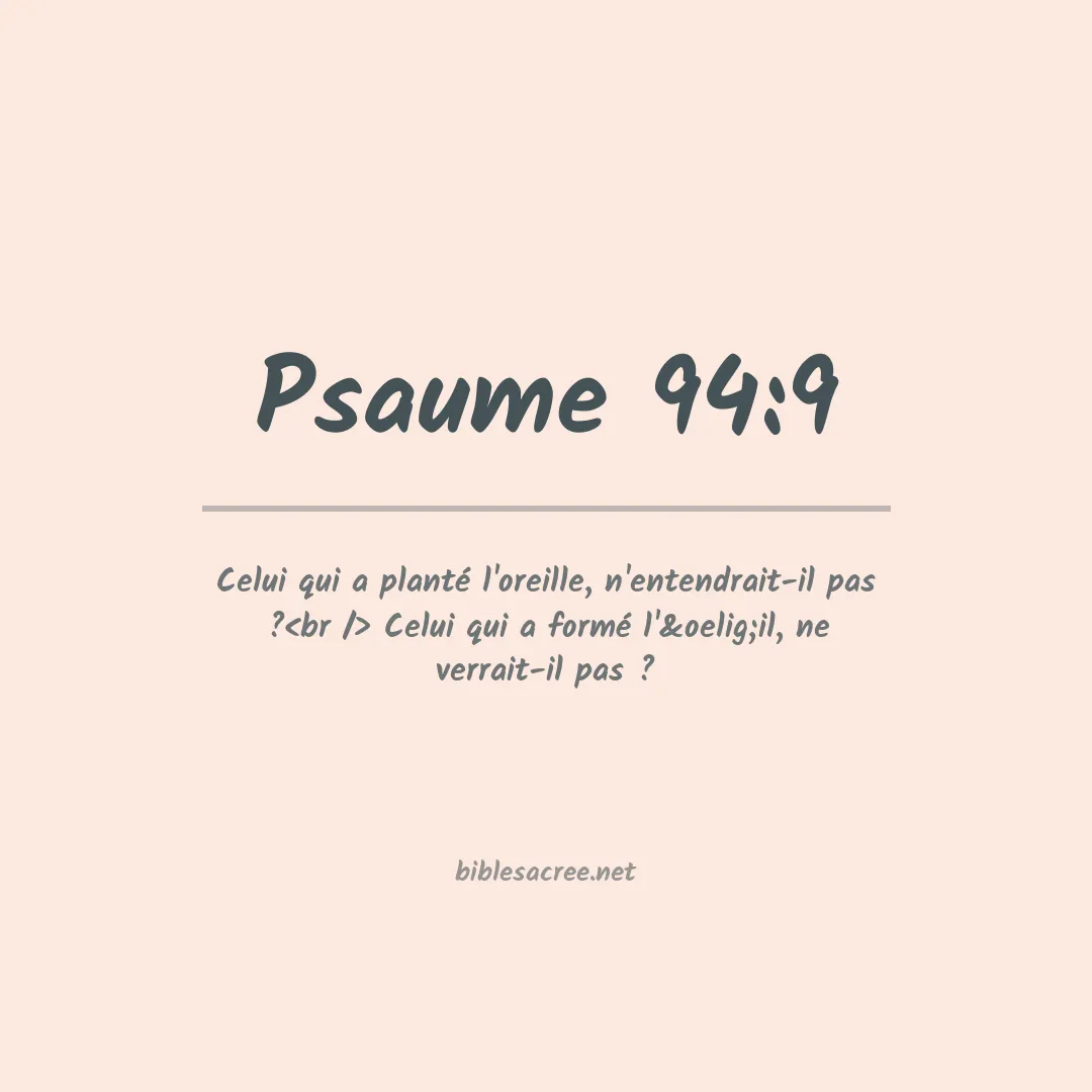 Psaume - 94:9