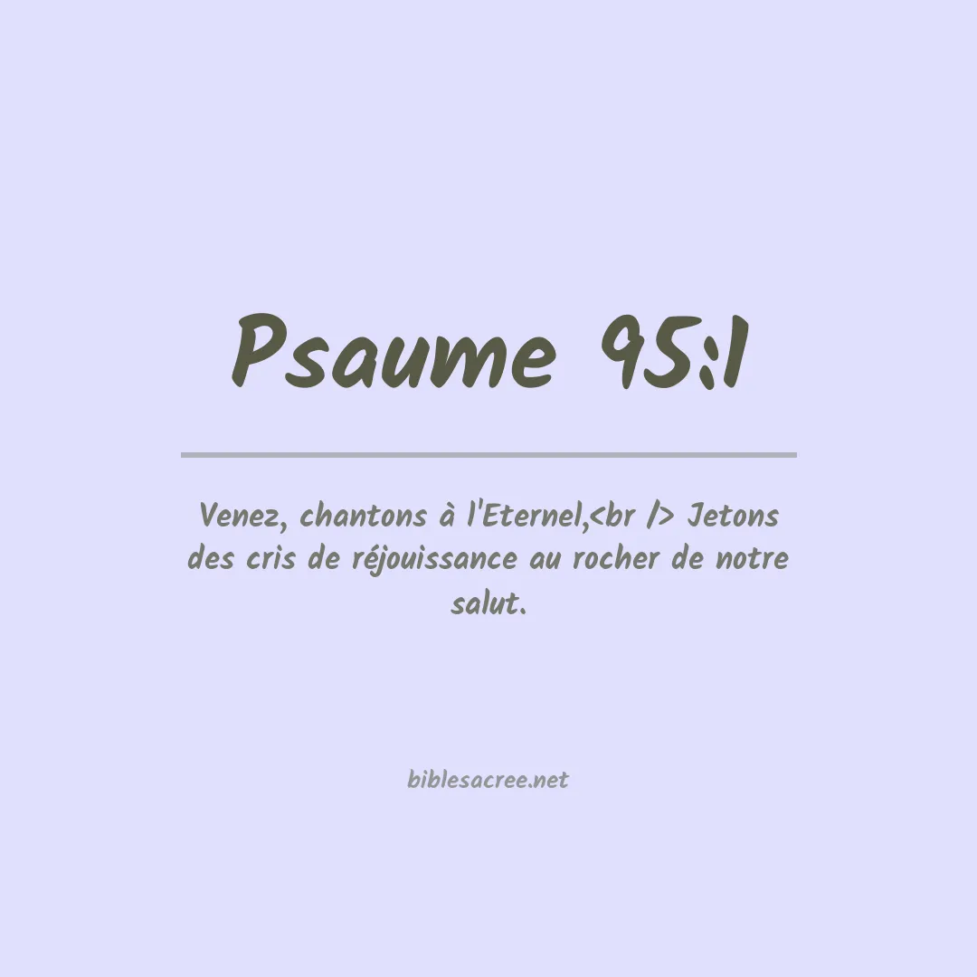 Psaume - 95:1