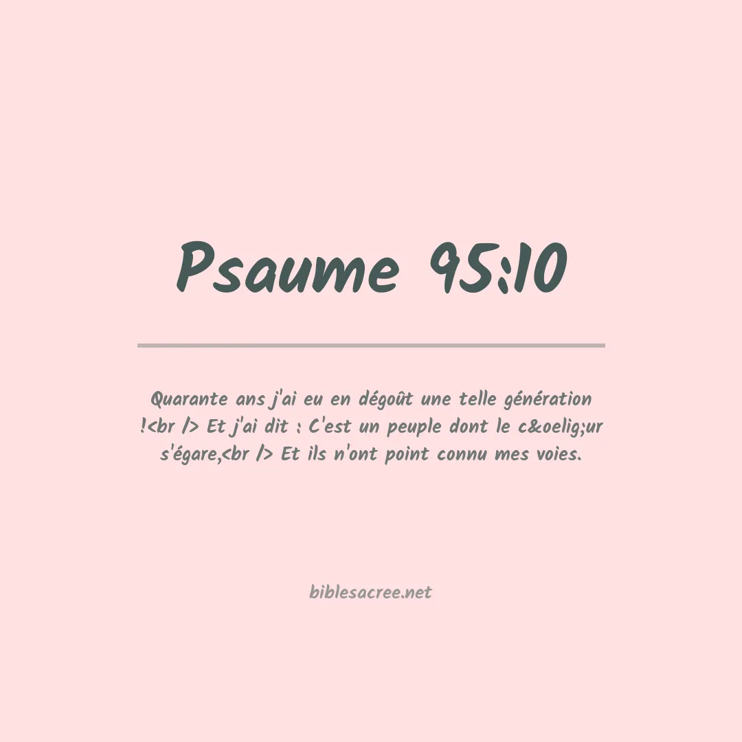 Psaume - 95:10