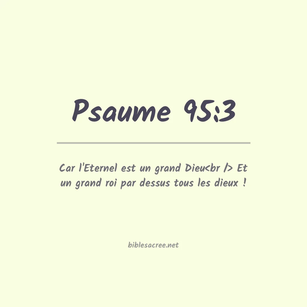 Psaume - 95:3