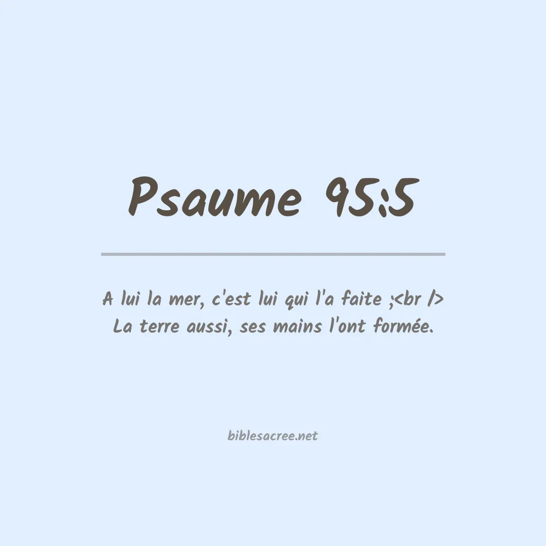 Psaume - 95:5