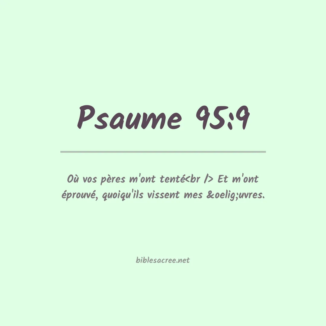 Psaume - 95:9