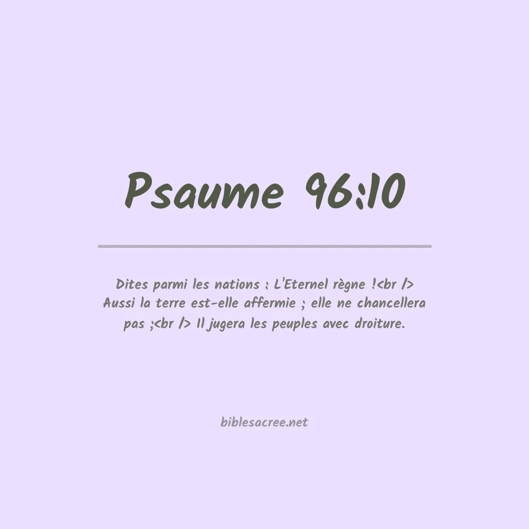 Psaume - 96:10