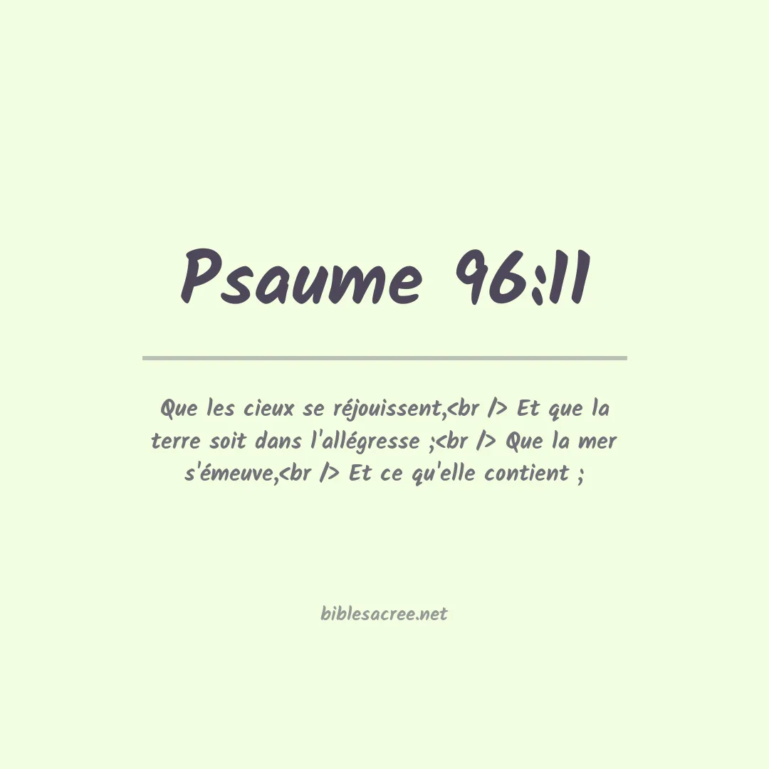 Psaume - 96:11