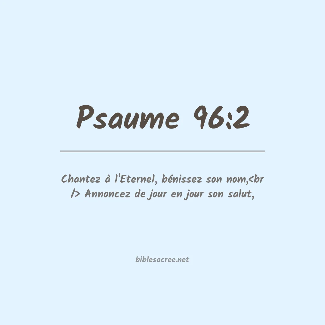 Psaume - 96:2