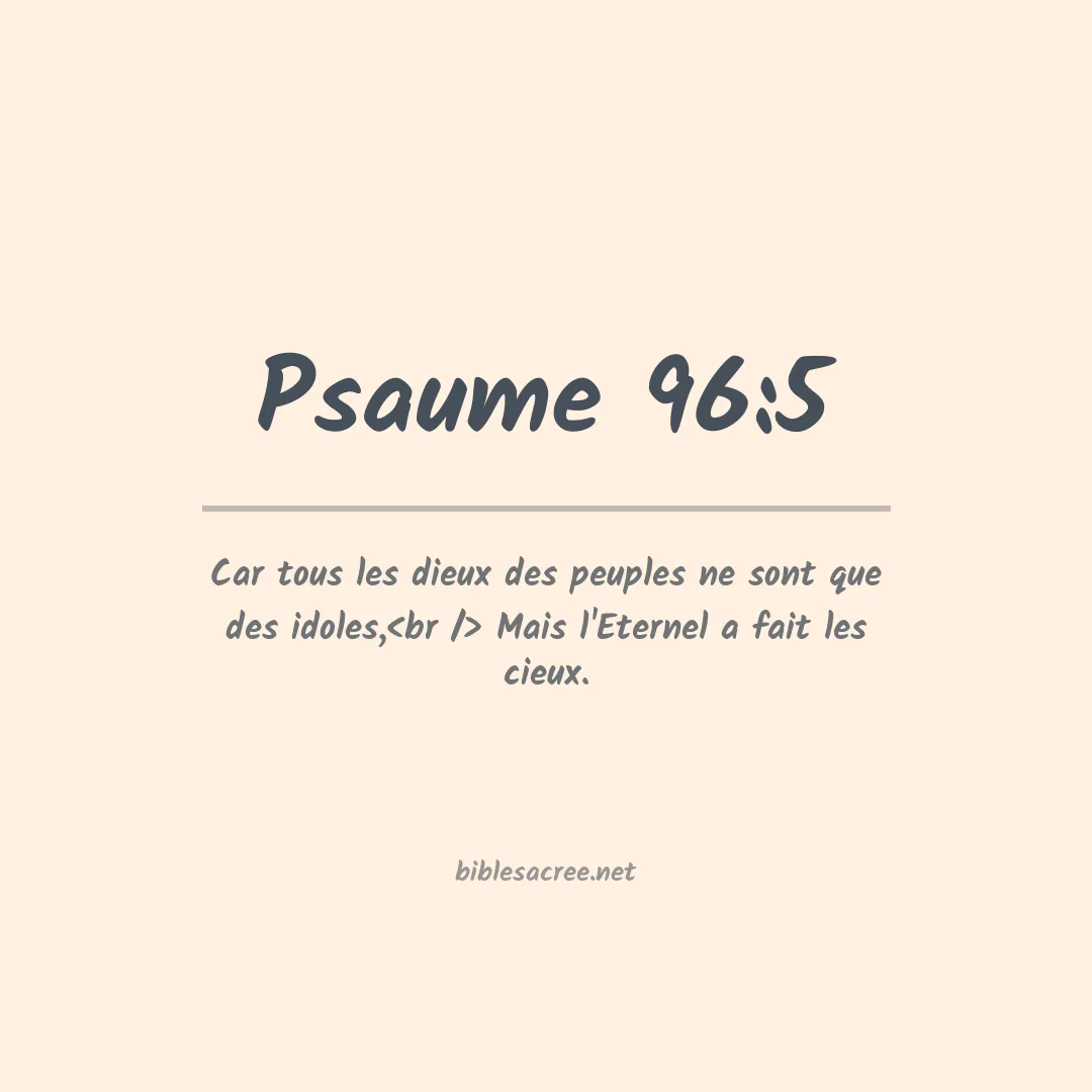 Psaume - 96:5