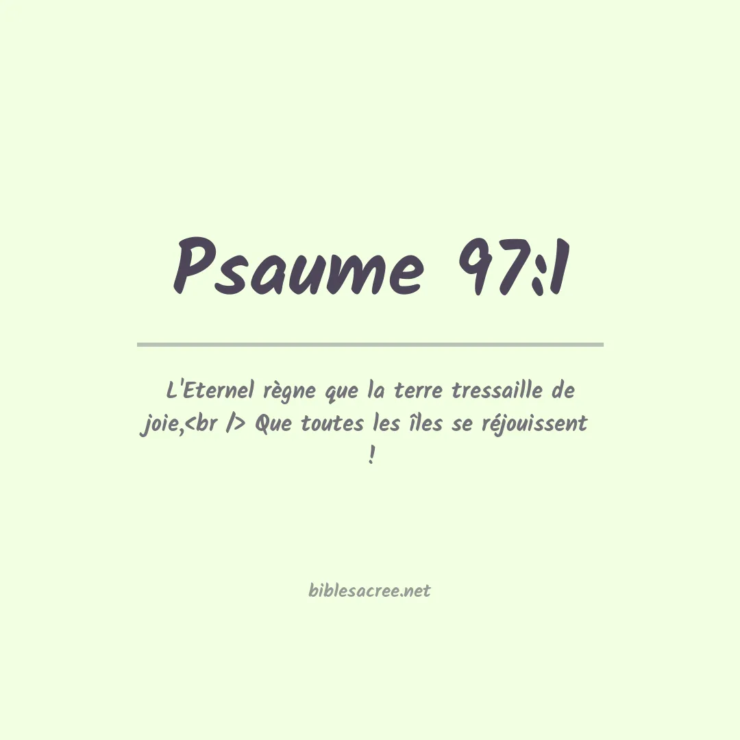 Psaume - 97:1