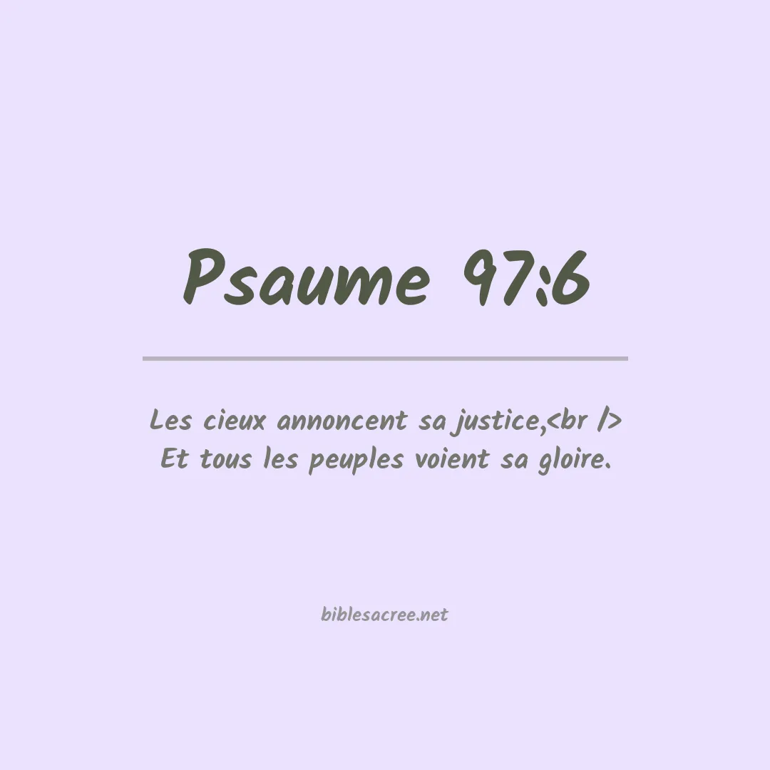 Psaume - 97:6