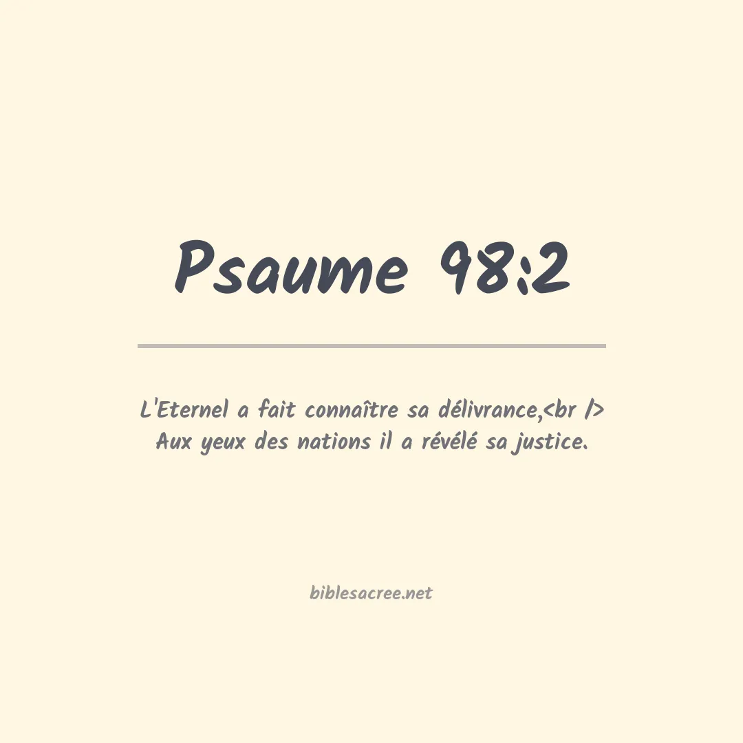 Psaume - 98:2