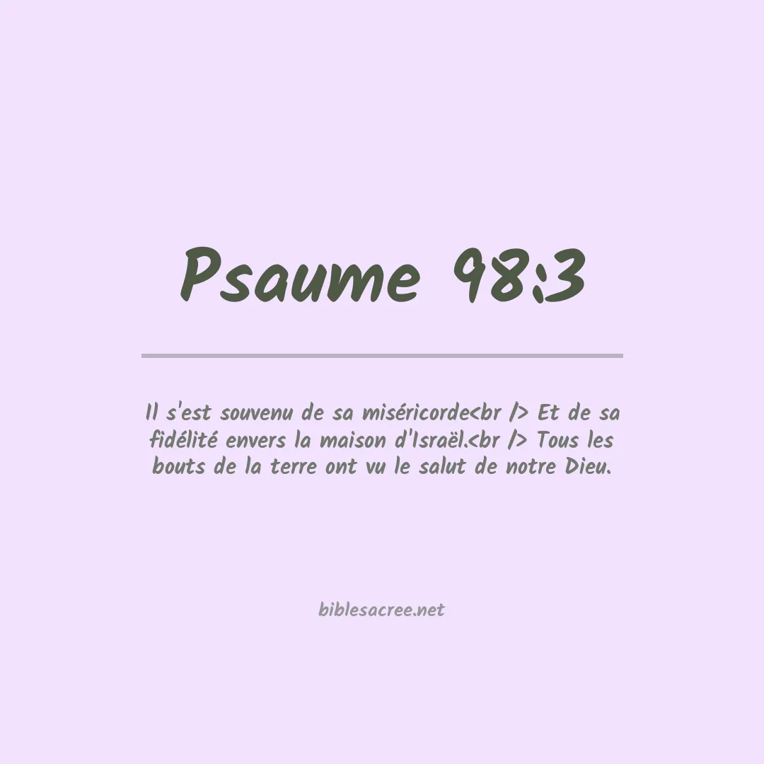 Psaume - 98:3