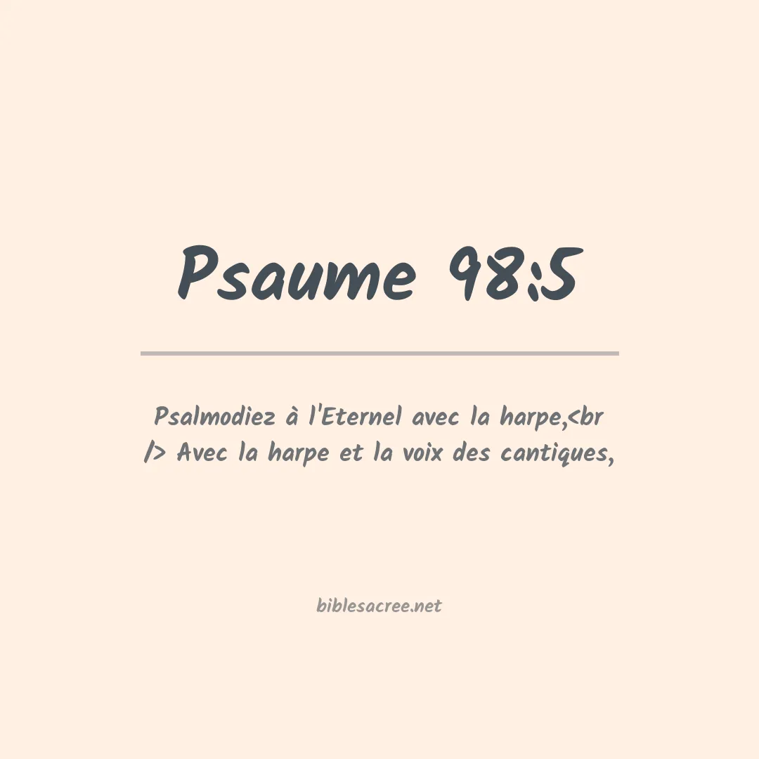 Psaume - 98:5