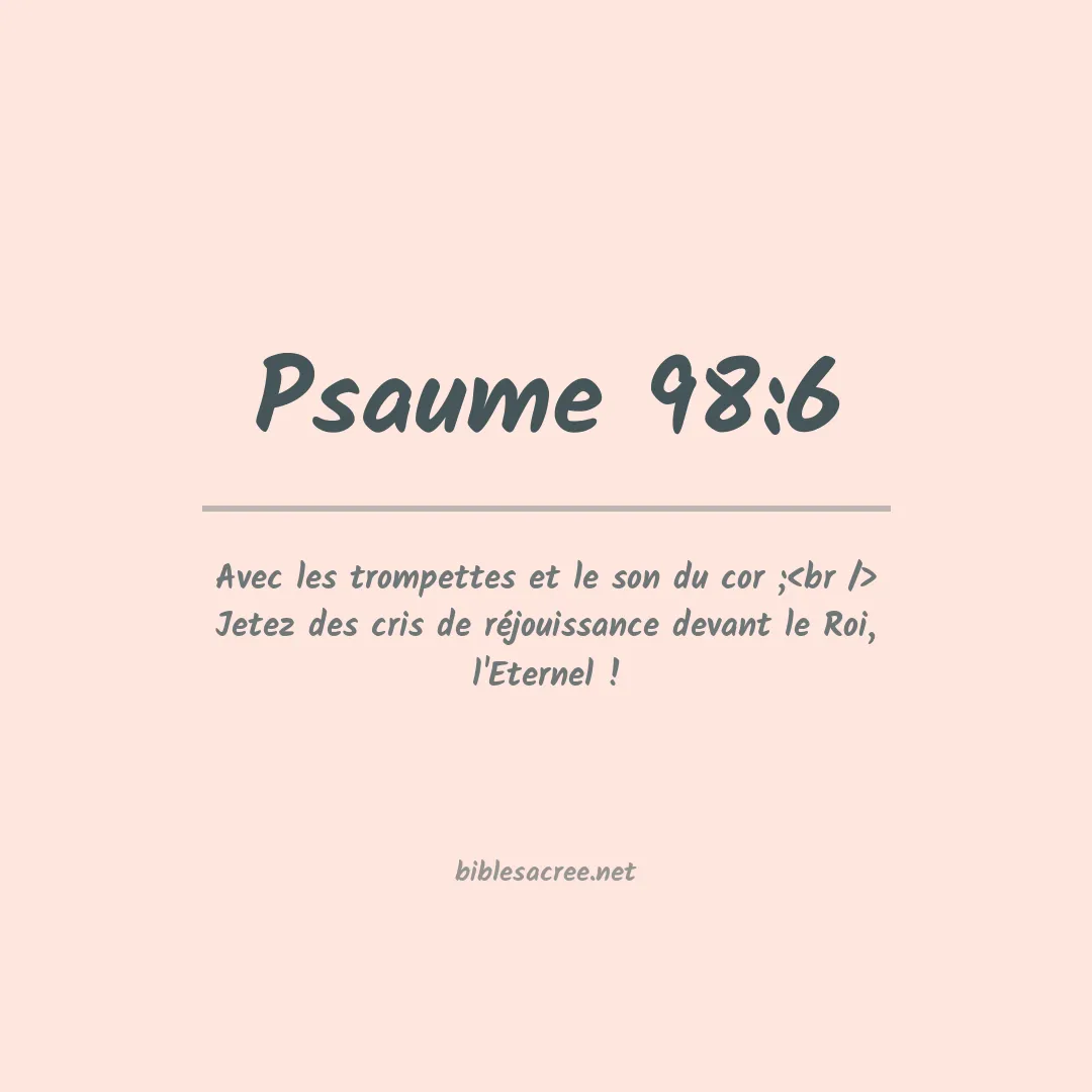 Psaume - 98:6