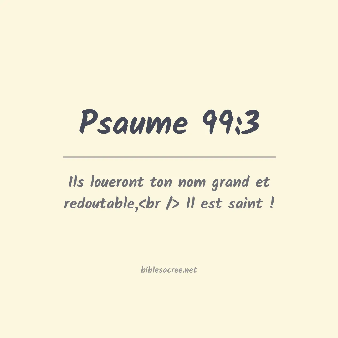 Psaume - 99:3