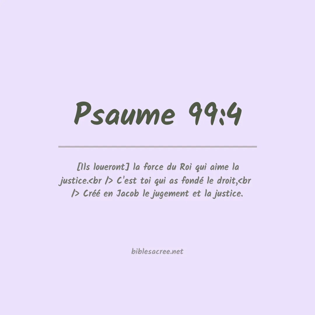 Psaume - 99:4
