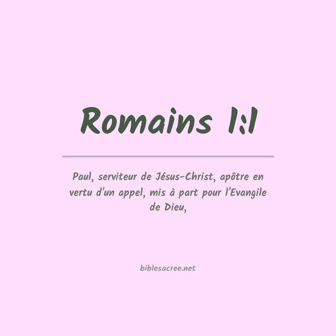Romains - 1:1