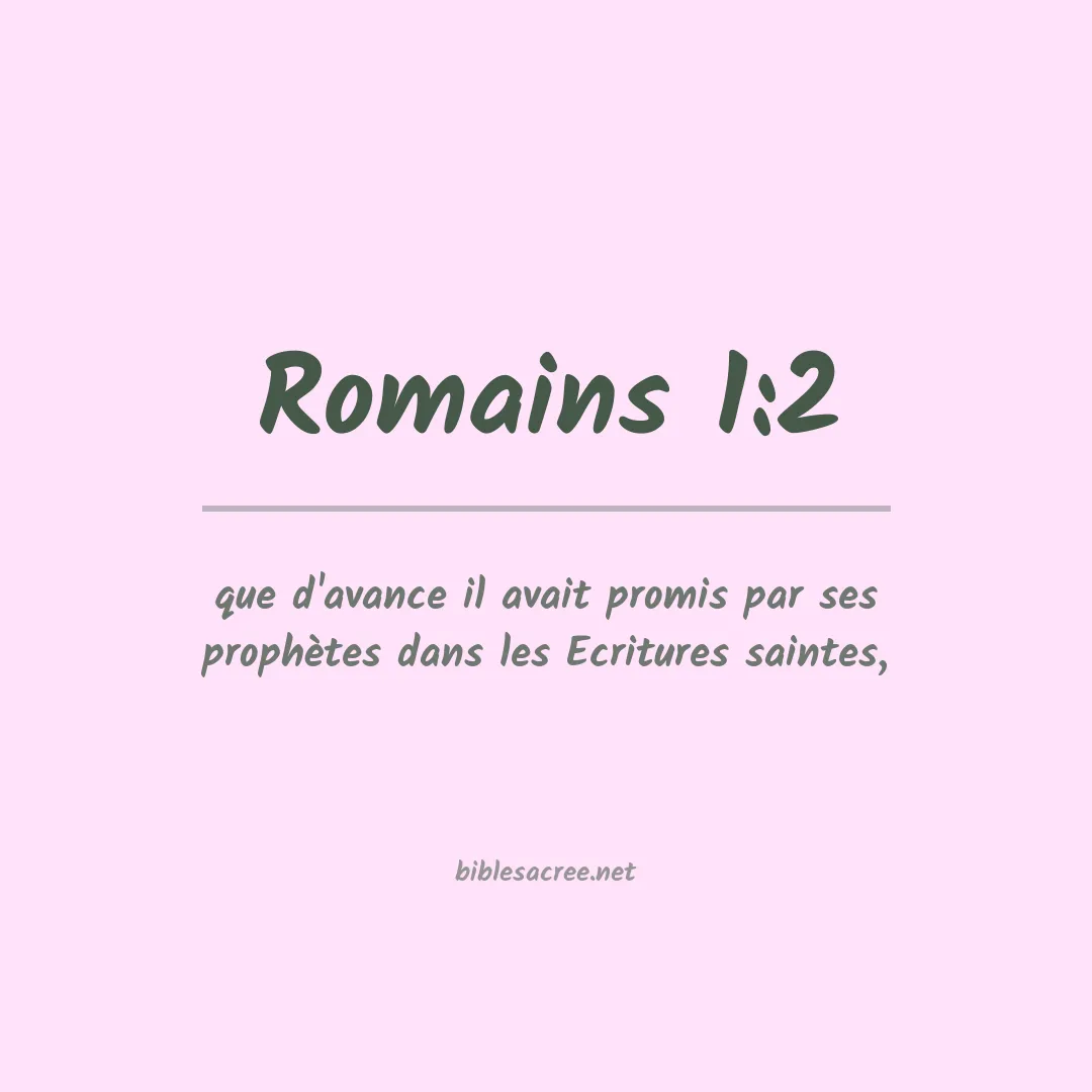 Romains - 1:2