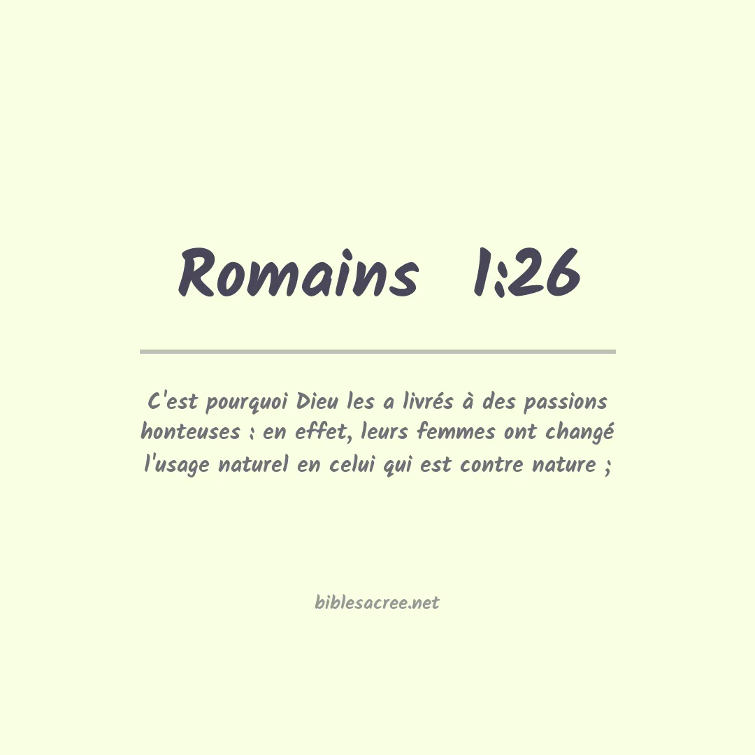 Romains  - 1:26